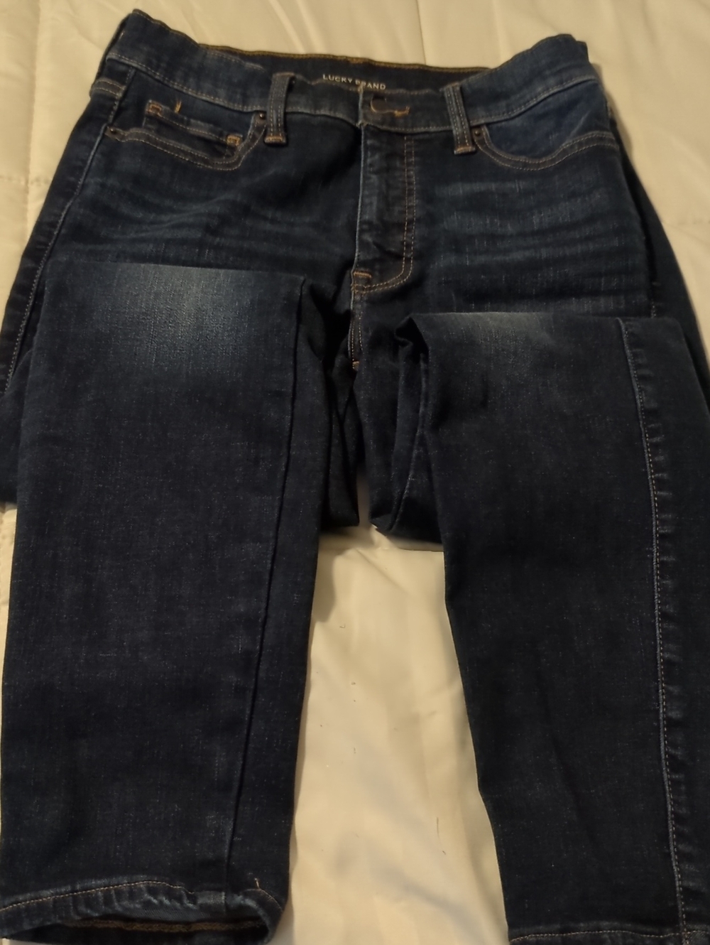 Lucky Brand Women's Dark Indigo Skinny Jeans
